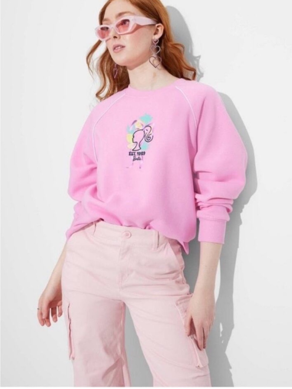 Barbie Pink Graphic Crewneck Sweatshirt🩷🩷